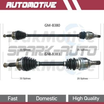 Conjunto de eje delantero TrakMotive CV para Chevrolet Cruze 2016 2017 2018 Foto 1 de 4