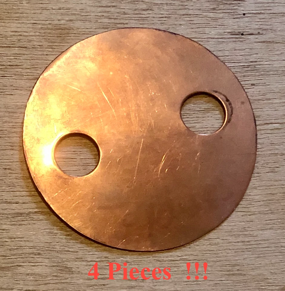 Lots of 4- Copper Wide Mouth Mason Jar Thumper Lid 5/8” Holes Fits 1/2" pipe