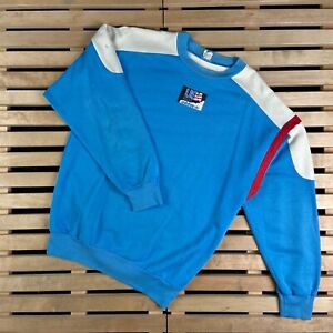 Mens Sweatshirt Adidas Originals Vintage Blue Size L
