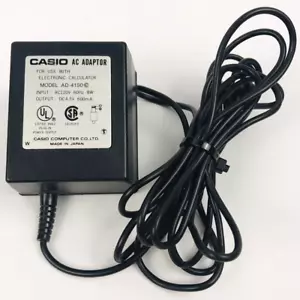 CASIO Calculator AC/DC Adapter AD-4150 4.5V DC 600mA - Japan - Tested 03/30/25 - Picture 1 of 5