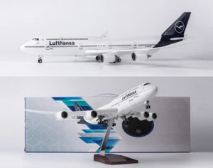 1:160 47CM Lufthansa BOEING 747-8 Aeroplane Landing Gear Resin Aircraft Model - Picture 1 of 10