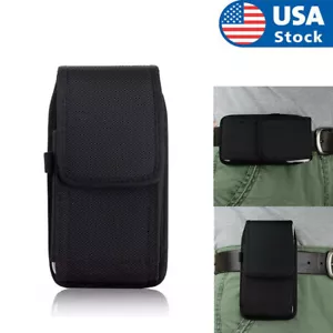 for iPhone Samsung Cell Phone Holster Pouch Wallet Case with Belt Clip - Picture 1 of 5