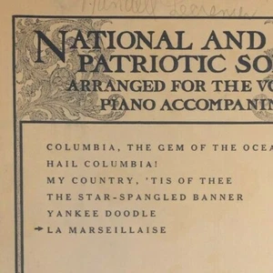 Vintage 1917 Sheet Music "La Marseillaise"  - Picture 1 of 3