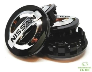 4 Caps Caps For Nissan Juke Micra Qashqai 54mm Studded Alloy Circles - Picture 1 of 5