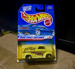 Hot Wheels Dairy Delivery Got Milk? 1998 First Edition • Rare White Van • NEW - Picture 1 of 3