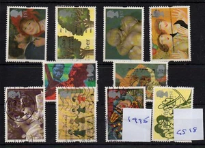 GB - Greetings stamps - 1995 (GS18) comp. set of stamps - not se-tenant - USED - Picture 1 of 1