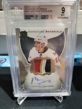 2016-17 Upper Deck The Cup Matthew Tkachuk Rookie /99 Graded Patch Autograph 
