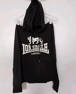 Black Lonsdale London Hoodie Size 6 - Picture 1 of 6