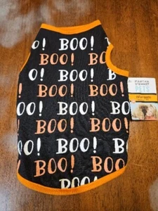 Martha Stewart Black Boo! Boo! Pet Dog Shirt Size Medium NWT - Picture 1 of 3