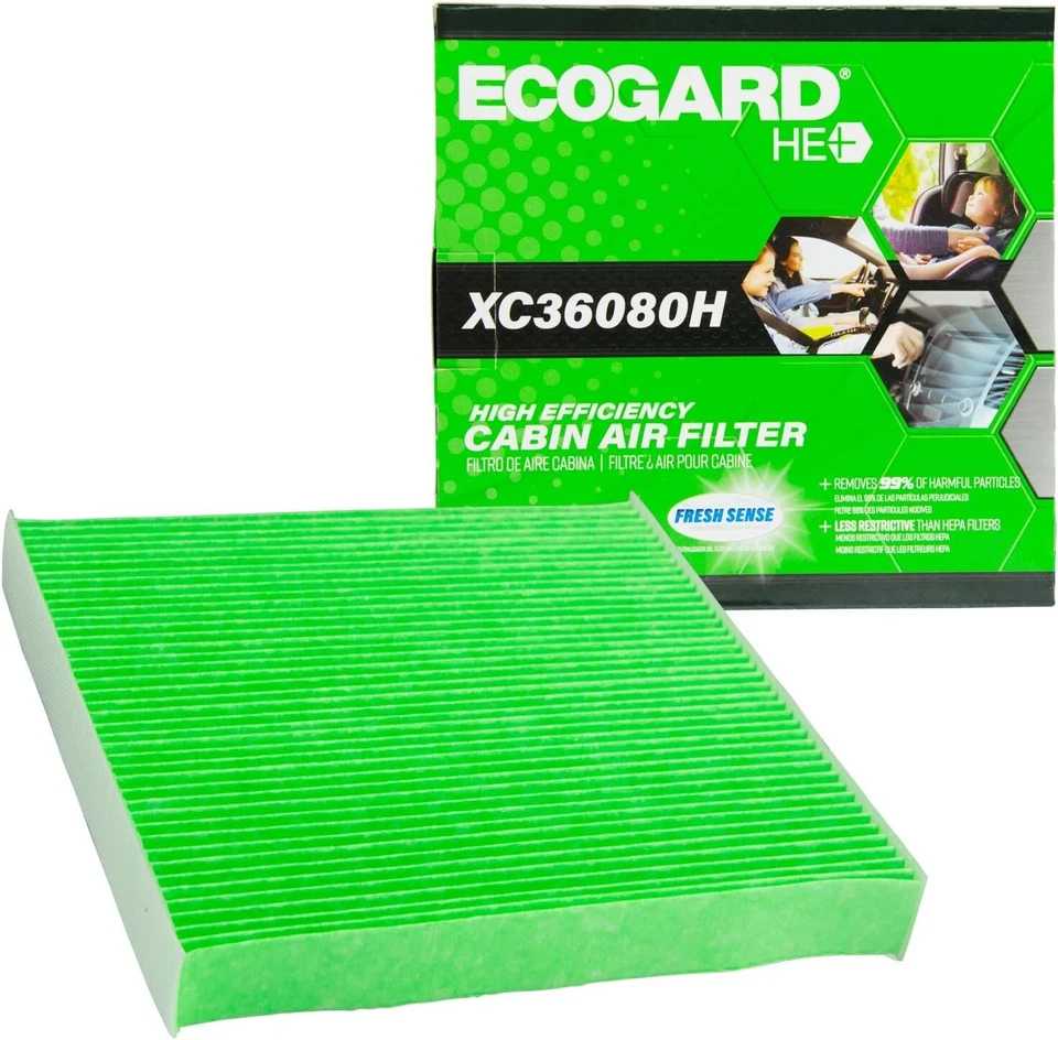 Filtro de aire de cabina ECOGARD XC36080 He+ para Acura Honda Civic Odyssey CR-V HR-v Foto 1 de 4