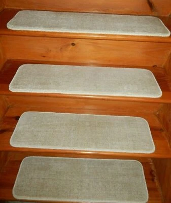 13 = Step 9" x 30" + Landing 30" x 30" Stair Treads  Woven Wool Carpet - Image 1 of 4