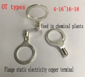 OT Series Cold Presse Wiring Terminal Flange Static Electricity Copper Terminal - Picture 1 of 23