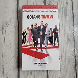 Ocean’s Twelve VHS George Clooney Brad Pitt Brand New Factory Sealed Water Mark