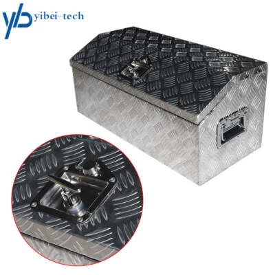 Caja de herramientas de almacenamiento debajo de la carrocería de aluminio de 30" x 13" para cámper camión remolque RV Foto 1 de 4