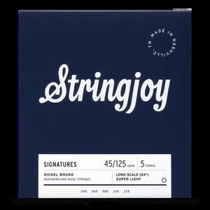 Stringjoy Light Gauge (45-125) 5 String Long Scale Bass Guitar Strings - Picture 1 of 1