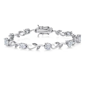 5.03 Cttw 925 Sterling Silver Princess and Heart Shape White Moissanite - Picture 1 of 4