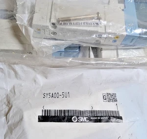 SMC SY5A00-5U1 Solenoid Valve, Air, 4-Position Dual Solenoid 3-Port NC/NC (New) - Picture 1 of 9