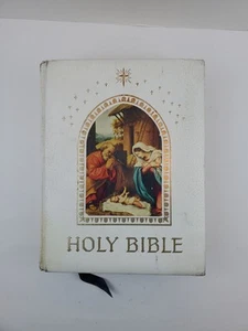 Holy Bible Catholic Life Deluxe Edition Leather Hardcover 1960s First Edition - Picture 1 of 20