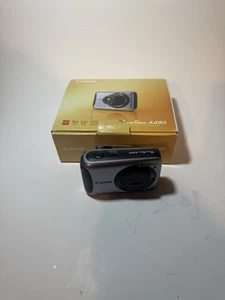 Canon PowerShot A490 Digital Camera 10 MP 3.3 Zoom Silver W/Box Tested - Bild 1 von 7