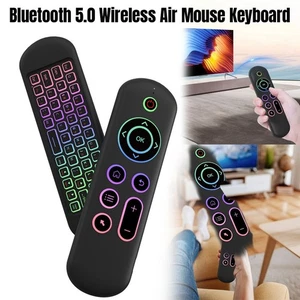 2.4G Wireless Air Mouse Remote Control Backlit Keyboard for Android TV Box PC - Picture 1 of 8