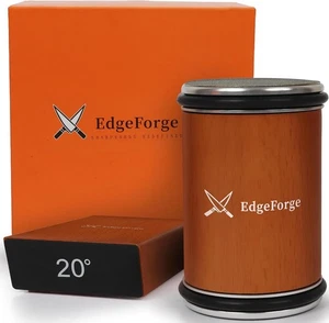EdgeForge™ Rolling Knife Sharpener Kit – Beech Wood, Magnetic, 15° & 20° Angles - Picture 1 of 7