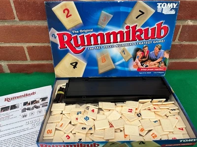The Original RUMMIKUB Tile Rummy Game Tomy 1995 - 100% Complete Christmas Fun! - Image 1 of 4