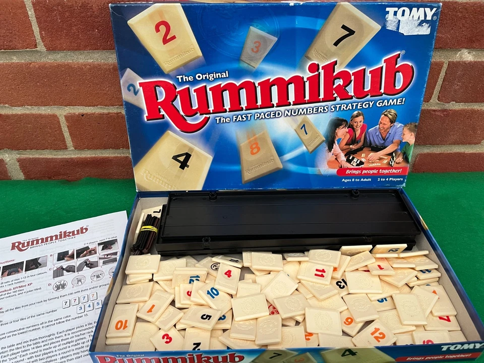 The Original RUMMIKUB Tile Rummy Game Tomy 1995 - 100% Complete Christmas Fun! - Image 1 of 4