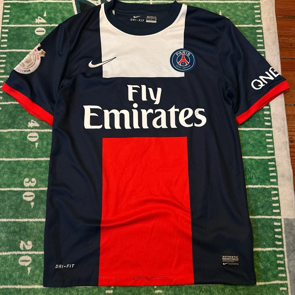 Paris Saint Germein 2013/14 Home Ibrahimovic Jersey Nike Football Shirt Mens S - Image 1 of 4