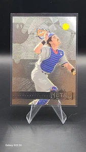1996 Fleer Metal Universe Mike Piazza Platinum #187 Dodgers - Picture 1 of 2