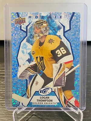 UPPER DECK 2021-22 ICE HOCKEY Logan THOMPSON ROOKIE ICE BLUE  Case Hit - Image 1 of 2
