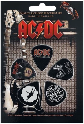 ACDC Plektren-Set  Highway / For Those / Let There multicolor Standard - Bild 1 von 2