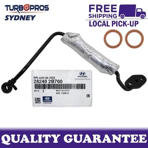 Genuine Turbo Charger Oil Feed Pipe With Gaskets For Hyundai Veloster 1.6L - Picture 1 of 11