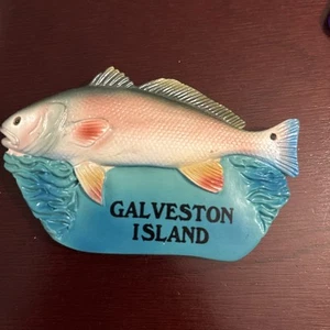 Galveston Island fish fishing refrigerator magnet - Picture 1 of 2