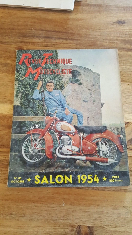 1954 revue technique motocycliste N 86 OCTOBRE SALON 1954 - Photo 1/1