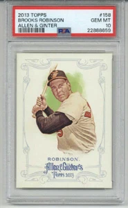 2013 TOPPS ALLEN & GINTER #158 BROOKS ROBINSON CARD ORIOLES PSA 10 LOW POP 4 - Picture 1 of 2