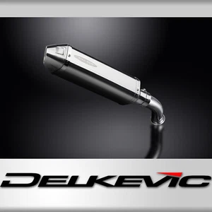 KTM 790 Duke 2018-19 Delkevic Slip On 13" Tri-Oval Stainless Exhaust Muffler Kit - Picture 1 of 5