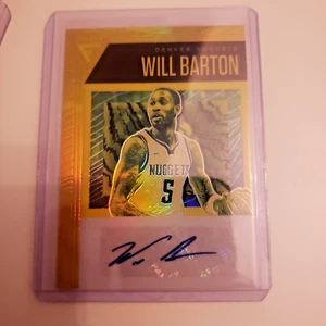 2020-21 Panini Flux Will Barton Denver Nuggets Flux Signatures Gold 06/10 Auto - Bild 1 von 3