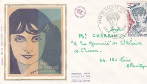 Francia 1976 FDC Anna Noailles yt - Picture 1 of 1
