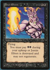 Junun Efreet Arabian Nights NM Black Rare MAGIC MTG CARD (ID# 236237) ABUGames