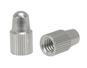 Aluminum Bicycle Valve Caps for PRESTA Valve (pair) - SILVER - Picture 1 of 1
