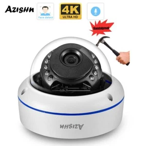 Cámara IP 4K gran angular de 2,8 mm a prueba de vandalismo de 8 MP domo metal audio POE humano AI CCTV - Imagen 1 de 12