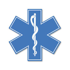 Star of Life- Medical, emergency, ambulance car, van, laptop decal sticker