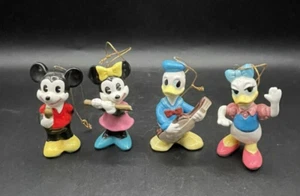 Vtg Schmid Walt Disney Productions Ceramic Ornaments Mickey Minnie Donald Daisy - Picture 1 of 23