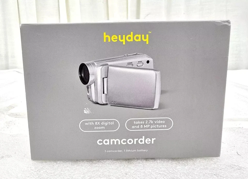 Heyday Camcorder 8x Digital Zoom 8MP Silver - Image 1 of 1