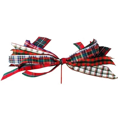 Ribbon Assorted  Plaid Holiday Mix for Gifts or Wreaths DIY Home Decor - Image 1 of 4