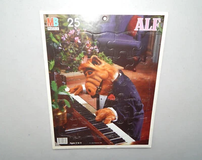 VTG 1987 Alf Playing Piano Milton Bradley 25 Piece Puzzle *READ DESCRIPTION* - Image 1 of 4