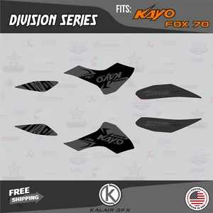 Graphics Kit for Kayo Sports Fox-70 AY-70 Storm-70 All Years Division - SMOKE - Picture 1 of 6