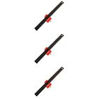 3 Sets  Of Straight Ruler Metal Ruler Tool With Positioning Block For Carpenter