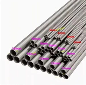 304 Edelstahl Kapillarrohr Rohr (OD 0,5mm -OD 20mm) Länge 500mm 2 Stück - Bild 1 von 9