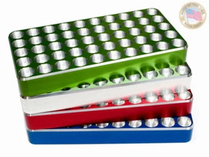 7mm Rem Mag 50 Round Billet Aluminum Reloading Block Tray CNC Made by Jofer USA - Picture 1 of 8